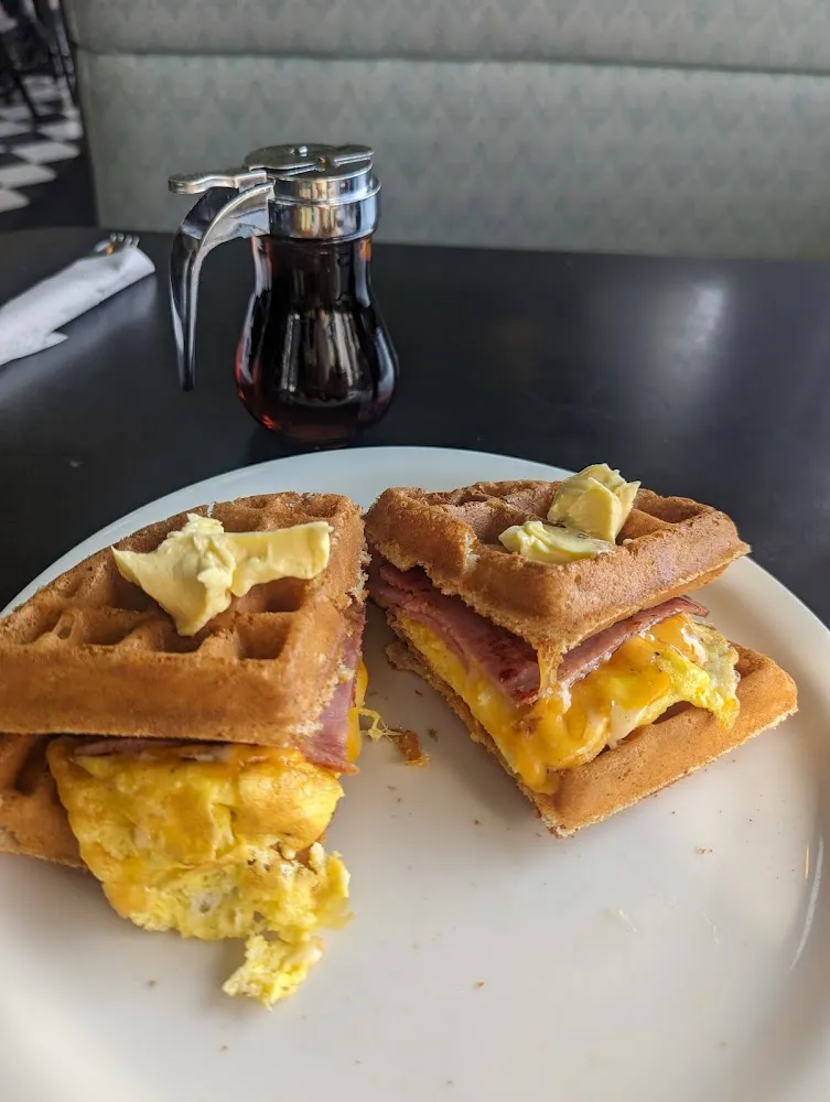 Bacon Waffle with 2 Eggs